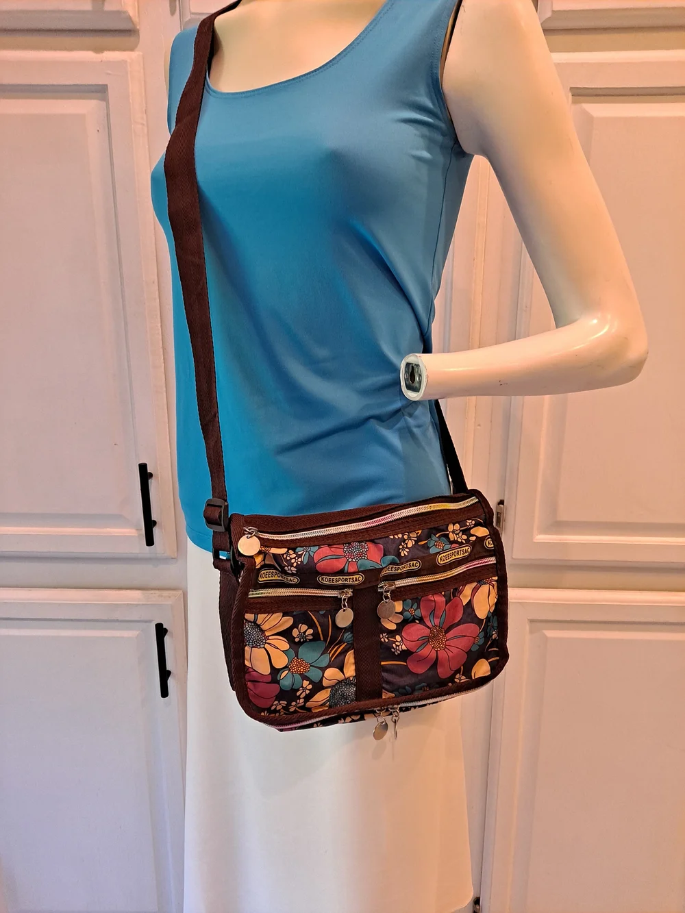 Koeesportsac brown crossbody
